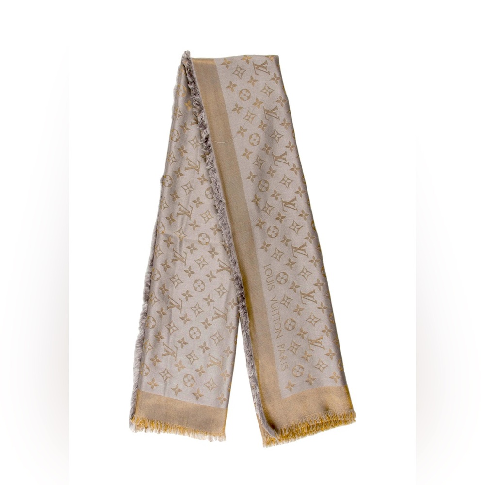 Louis Vuitton Shine Monogram Silk Scarf